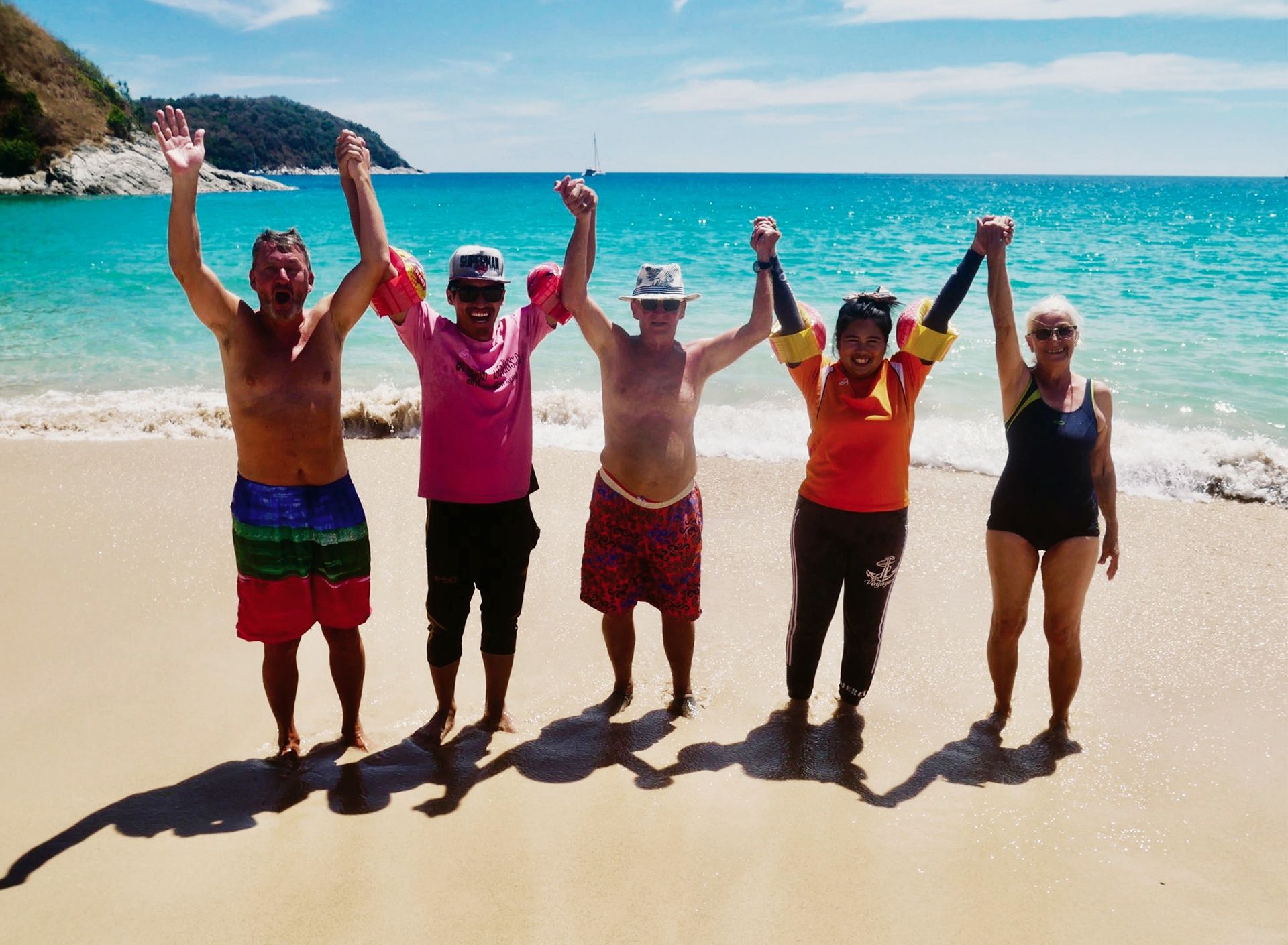 Gruppenbild m Na Yui Beach