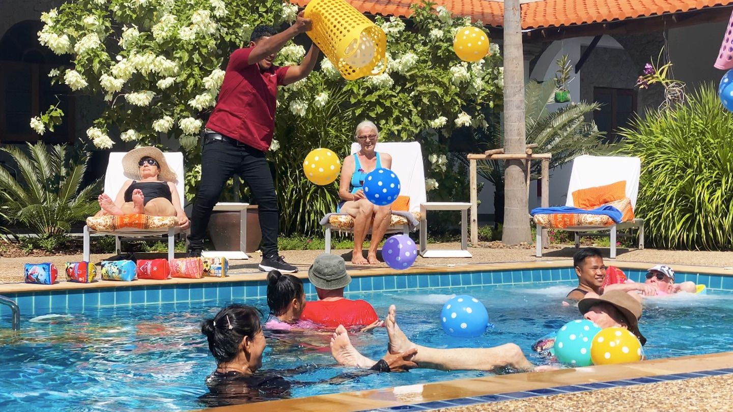Menschen im Pool