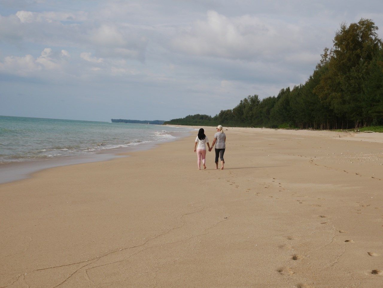 Einsamer Strandspaziergang