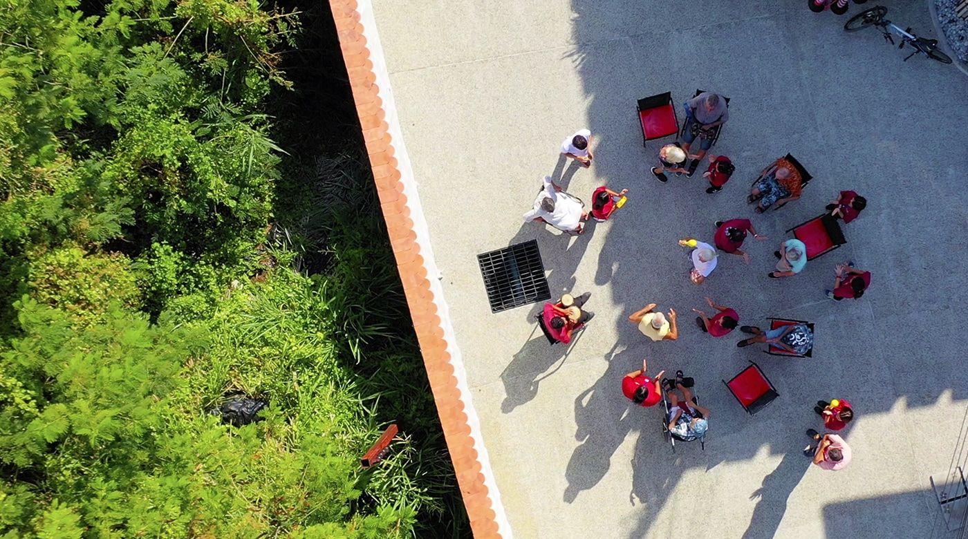 Drohnenfoto Carewell von aussen